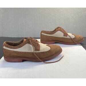 Polo Ralph Lauren Shoes Men’s 12 D Brown White Torrington Wingtip Brogue Oxford